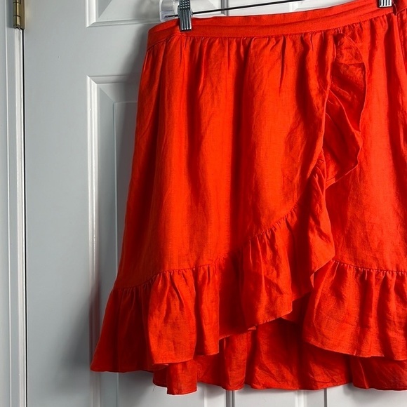 J. Crew Orange Mini Skirt - Picture 4 of 13